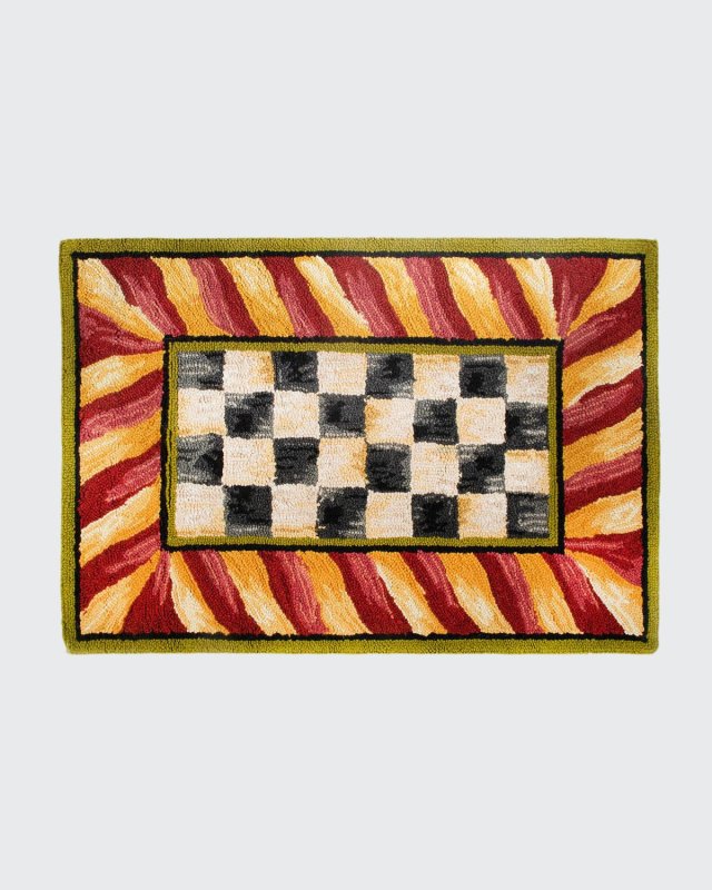 Courtly Check Rug, 2' x 3'